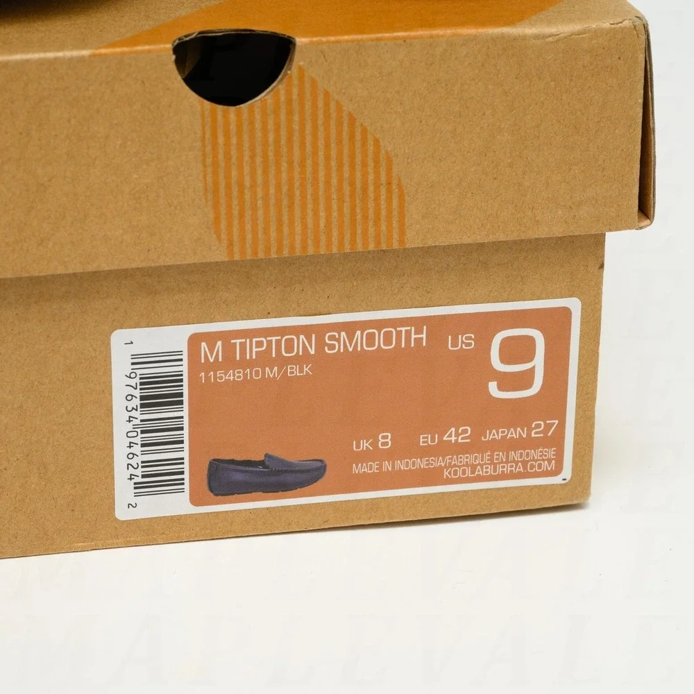Koolaburra Ugg Tipton Smooth Slippers Mens Sz 9 Black Slides Comfort 1154810 NIB